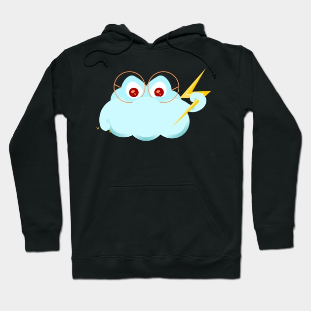 "When the sky is mad" mood cloud Hoodie by meldra